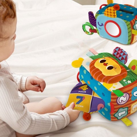 WOOPIE BABY Zabawka Edukacyjna Sensoryczna Pudełeczko Chusteczek