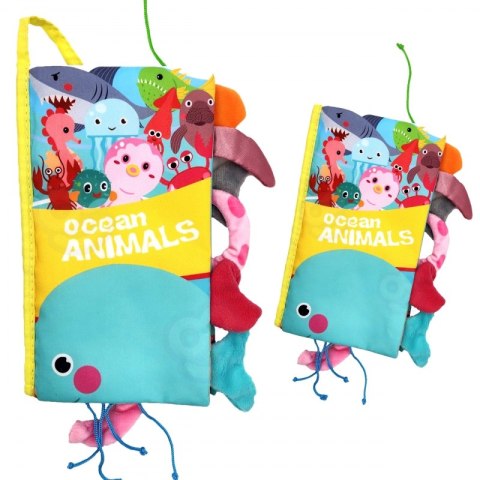 WOOPIE BABY Książeczka z Ogonkami Zwierząt Morskich Materiałowa