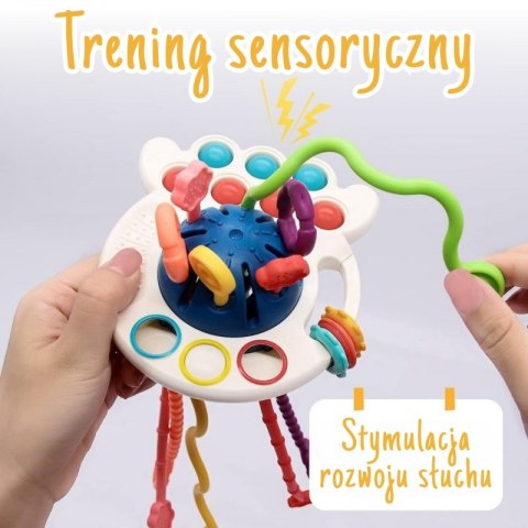 WOOPIE BABY Zabawka Sensoryczna Montessori Gryzak Wielofunkcyjny 0+