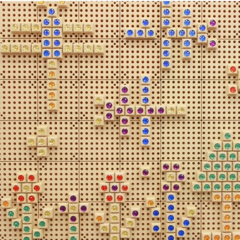 MASTERKIDZ Akrylowe Kolorowe Diamenciki Do Tablicy Naukowej STEM 72 Sztuki