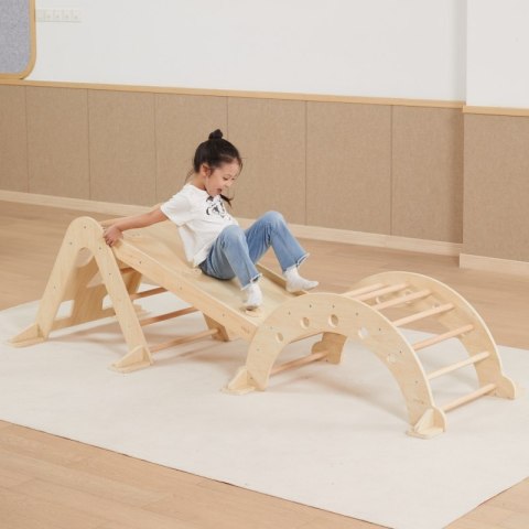 VIGA Drewniana Zjeżdżalnia Prosta Ścianka Wspinaczkowa