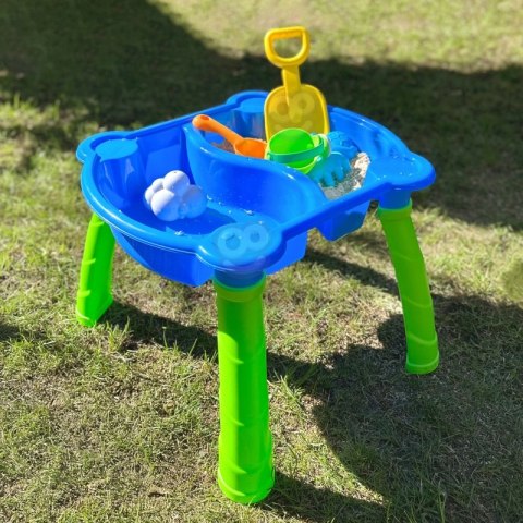 WOOPIE Stolik Wodny 2w1 Piaskownica 9 akc.