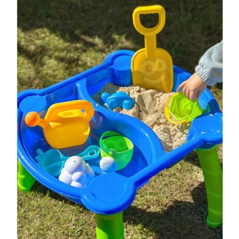 WOOPIE Stolik Wodny 2w1 Piaskownica 9 akc.