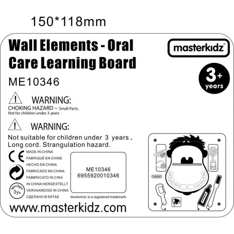 MASTERKIDZ Higiena Jamy Ustnej Ścienna Tablica Sensoryczna Flex Montessori