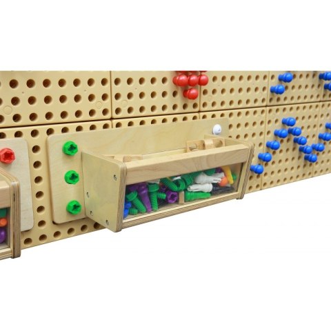 MASTERKIDZ Pojemnik Na Akcesoria Przezroczysta Ścianka - Tablica Naukowo-Edukacyjna STEM