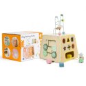 CLASSIC WORLD Drewniana Kostka Edukacyjna Sensoryczna 6w1