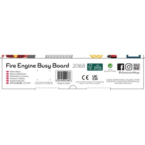 CLASSIC WORLD Tablica Manipulacyjna Wielofunkcyjna 6w1 Straż