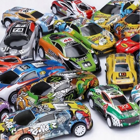 WOOPIE Zestaw Aut Wyścigowych w Pudełku 30 el.