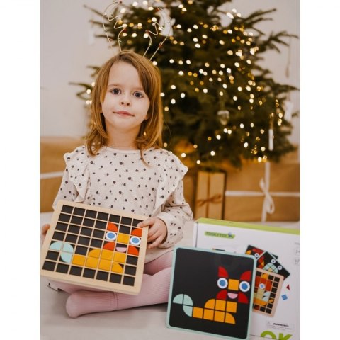 TOOKY TOY Mozaika Drewniana Układanka Montessori