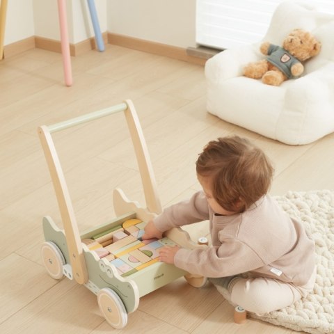 Viga Drewniany Wózek Na Klocki Pchacz