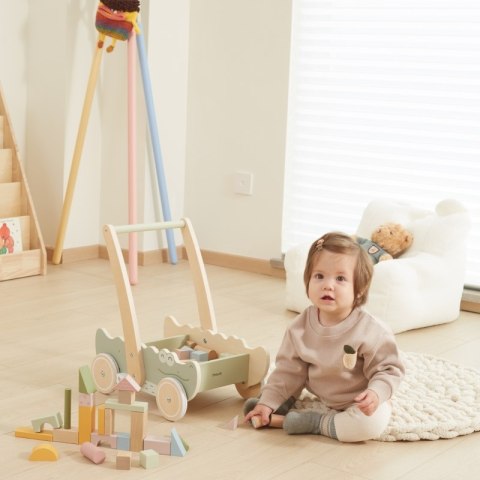 Viga Drewniany Wózek Na Klocki Pchacz