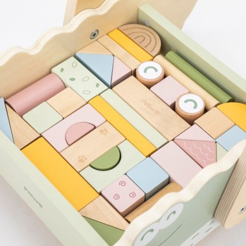 Viga Drewniany Wózek Na Klocki Pchacz