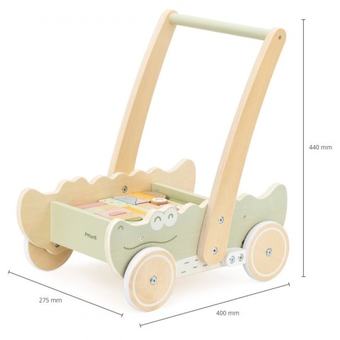 Viga Drewniany Wózek Na Klocki Pchacz
