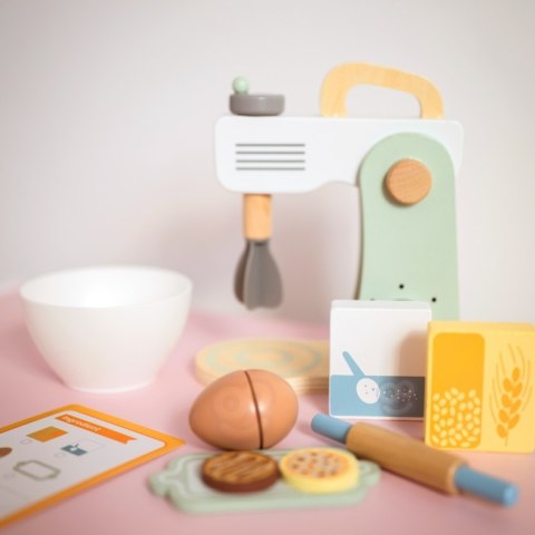 WOOPIE GREEN Drewniany Mikser Kuchenny Blender z Akcesoriami 11 el.