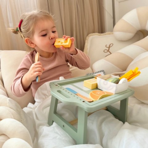 WOOPIE GREEN Zestaw Śniadaniowy i Restauracja - Zabawa w Zamawianie z Tacą i Akcesoriami