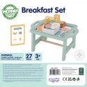 WOOPIE GREEN Zestaw Śniadaniowy i Restauracja - Zabawa w Zamawianie z Tacą i Akcesoriami
