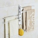 Wieszak na ręczniki Ortys srebrny