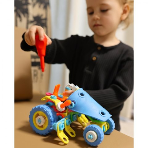 WOOPIE Zestaw Pojazdów Klocki Konstrukcyjny 6w1 STEM