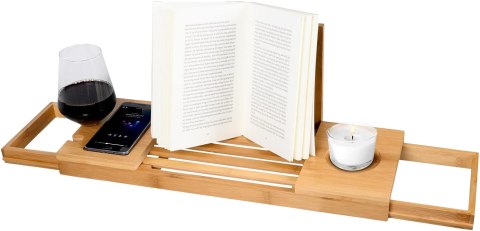 Półka na wannę DAFNE bambusowa