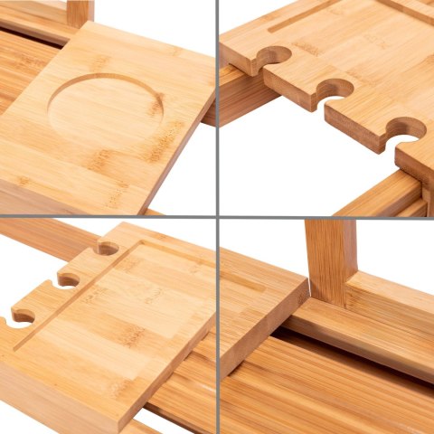 Półka na wannę DAFNE bambusowa