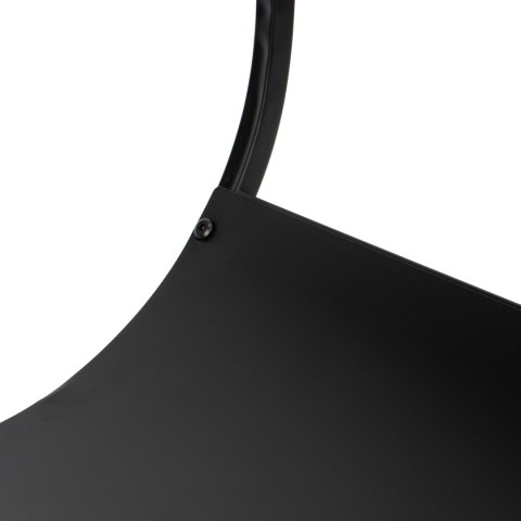 Stojak na drewno TURYN metalowy czarny