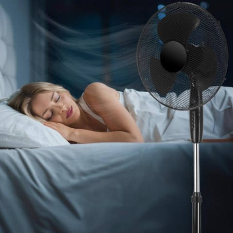 Wentylator podłogowy stojący KOUD czarny