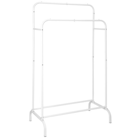 Wieszak stojący podwójny BAGRUS biały