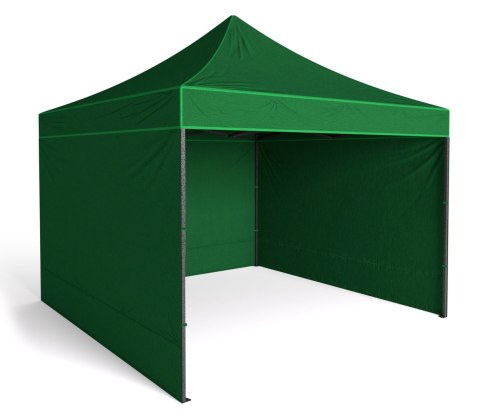 Pawilon handlowy ekspresowy 3x3 m zielony
