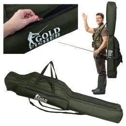 Pokrowiec na wędki 140 cm Gold Fisher 3 komory