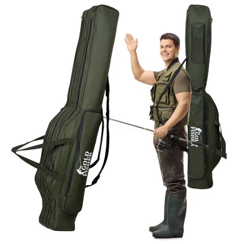 Pokrowiec na wędki 140 cm Gold Fisher 3 komory