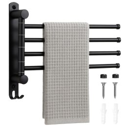 WIESZAK na ręczniki CETRI czarny