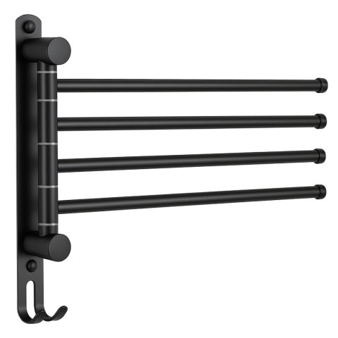 WIESZAK na ręczniki CETRI czarny