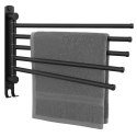 Wieszak łazienkowy na ręczniki ONTI czarny