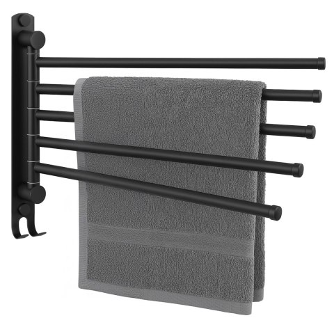 Wieszak łazienkowy na ręczniki ONTI czarny