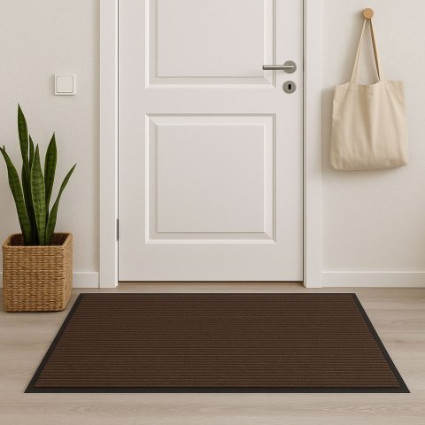 Wycieraczka do butów pod drzwi 60x90 cm Susana brązowa
