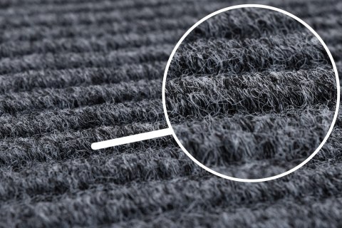 Wycieraczka do butów wejściowa pod drzwi 80x120 cm Yolanda szara