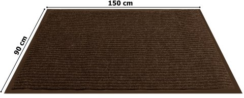 Wycieraczka do butów wejściowa pod drzwi 90x150 cm Valeria brązowa