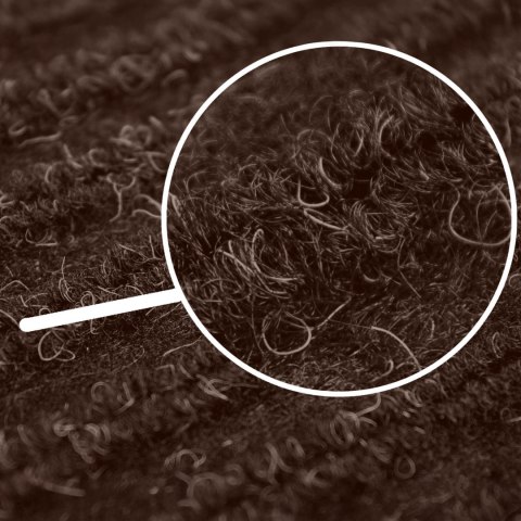 Wycieraczka pod drzwi 80x120 cm YOLANDA brązowa