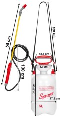 Opryskiwacz ręczny ciśnieniowy WASER 5L