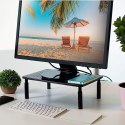 Podstawka pod monitor laptop MULING czarna + szuflada