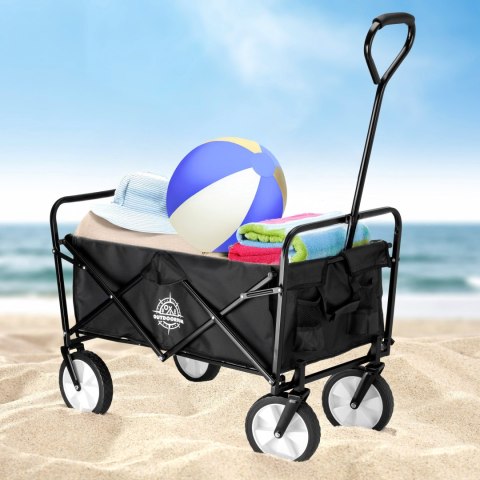 Wózek plażowy składany MAGNUM czarny