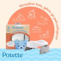 2w1 Potette: Nocnik dla dziecka i nakładka na toaletę, biało-niebieski, Potette