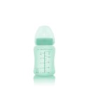 Szklana butelka ze smoczkiem S,150 ml, miętowa, Everyday Baby