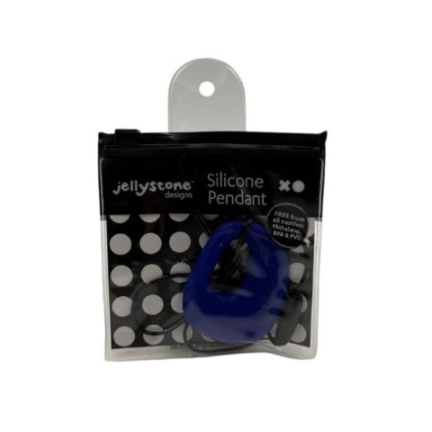 Wisiorek silikonowy gryzak Kamyk, granatowy, Jellystone Designs
