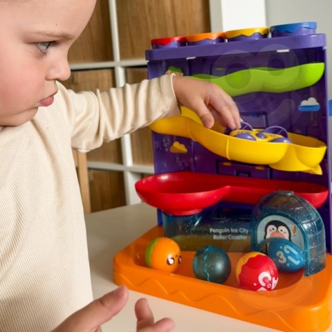 WOOPIE BABY Tor Kulkowy Kulodrom 3w1 Wbijak z Młoteczkiem Zjeżdżalnia dla Samochodzików