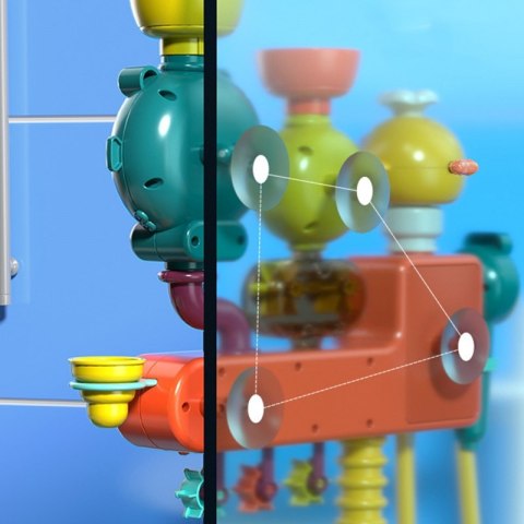 WOOPIE BABY Zabawka do Kąpieli Kranik Prysznic Fontanna Przelewowa Kaczuszka