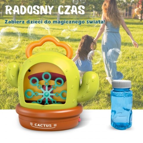WOOPIE Interaktywny Kaktus Maszyna do Baniek Mydlanych