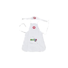 WOOPIE Strój Pielęgniarki Kitel Fartuszek z Czepkiem Pielęgniarki