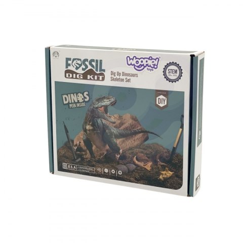WOOPIE Wykopaliska Dinozaurów 6 Losowych Figurek Szkieletów Dinozaurów