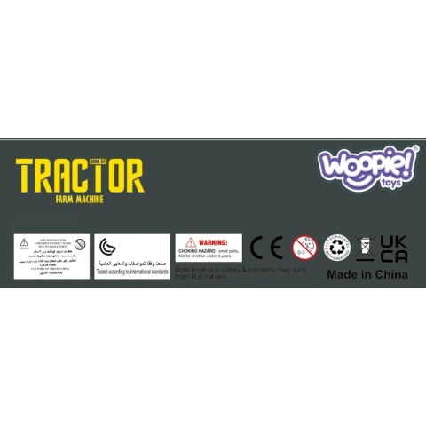 WOOPIE Zestaw Mini Farma Traktor Zwierzęta Osada Farma Rolnik 1:24